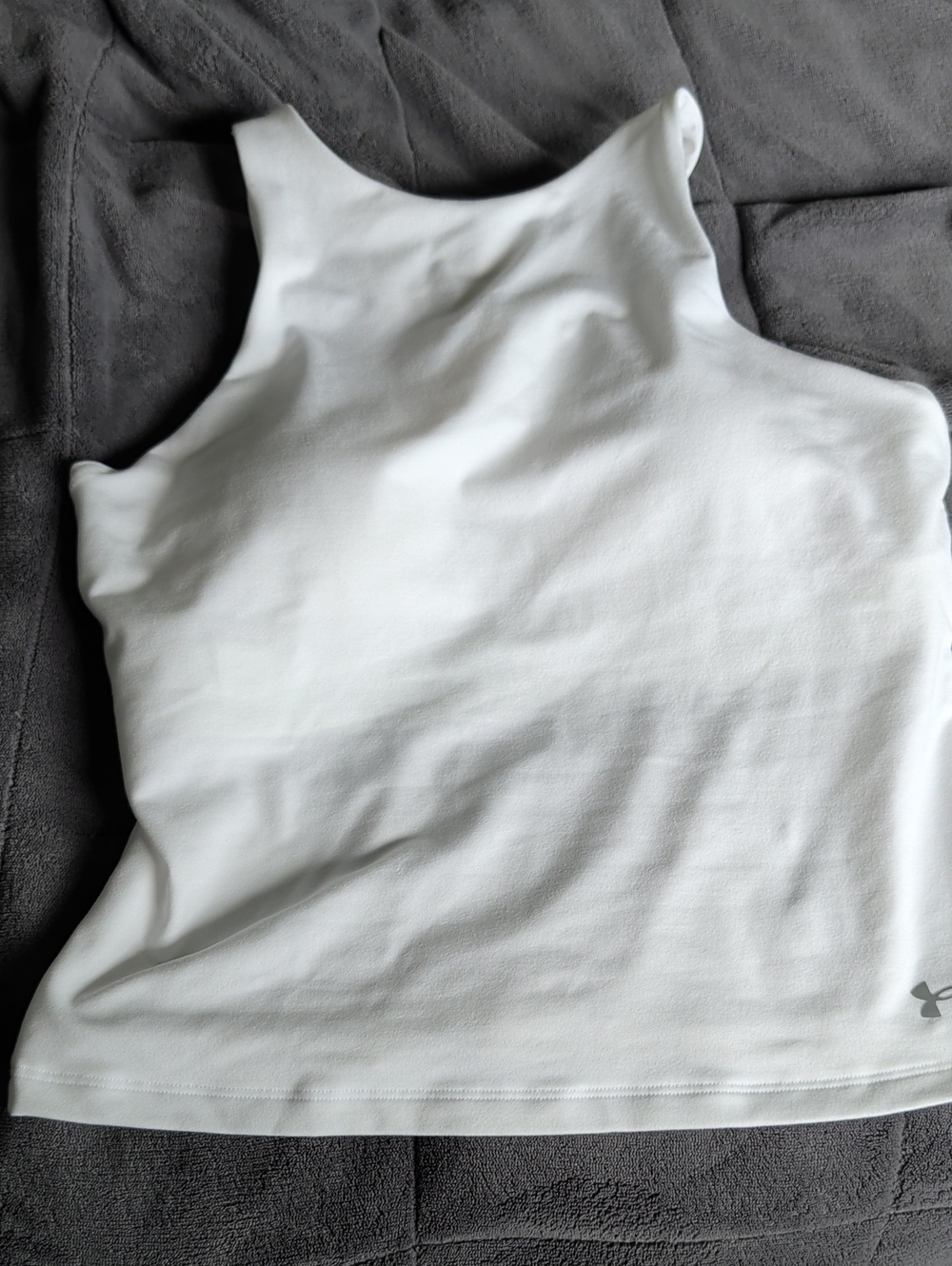 Under Armour White High-Neck Women's Athletic Tank
